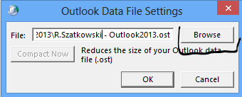 office 365 outlook ost file location