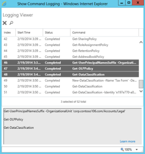 ShowCommandLogging